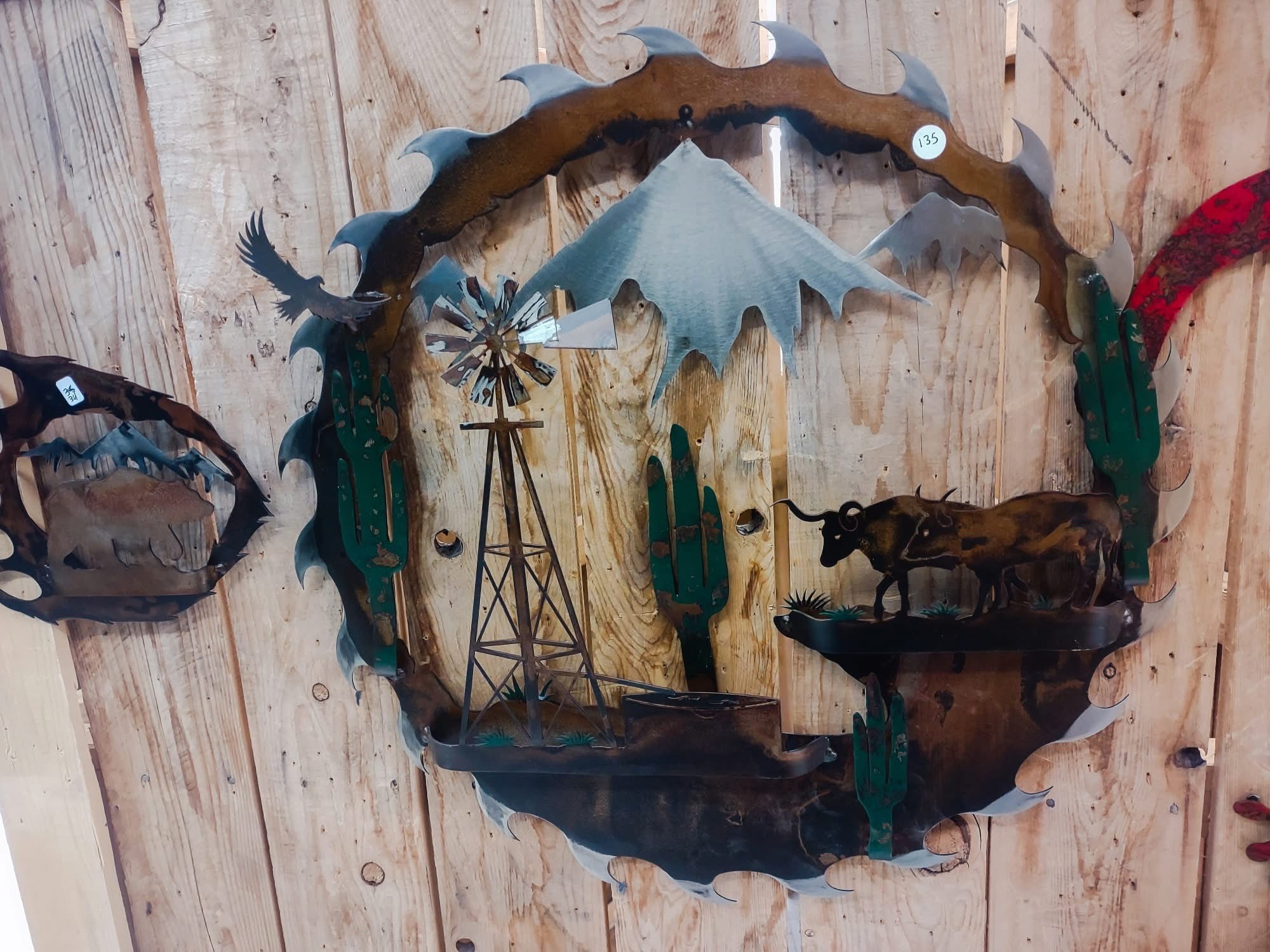 Rusted metal art